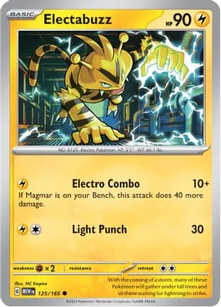 Electabuzz — SV: Scarlet & Violet 151 Pokémon TCG card by NC Empire