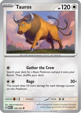 Tauros — SV: Scarlet & Violet 151 Pokémon TCG card by Takeshi Nakamura