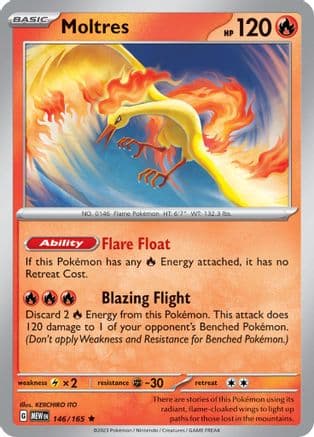 Moltres — SV: Scarlet & Violet 151 Pokémon TCG card by KEIICHIRO ITO
