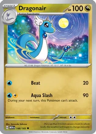 Dragonair - 148/165 — SV: Scarlet & Violet 151 Pokémon TCG card by Sanosuke Sakuma