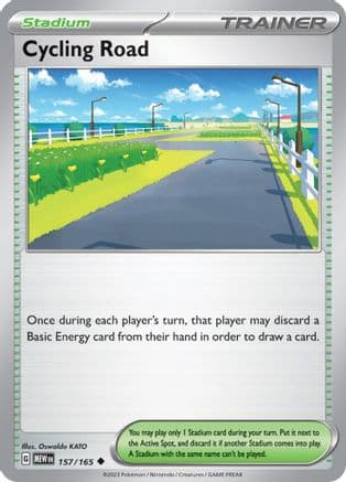 Cycling Road — SV: Scarlet & Violet 151 Pokémon TCG card by Oswaldo KATO