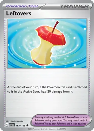 Leftovers — SV: Scarlet & Violet 151 Pokémon TCG card by Studio Bora Inc.