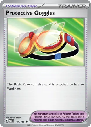 Protective Goggles — SV: Scarlet & Violet 151 Pokémon TCG card by Toyste Beach