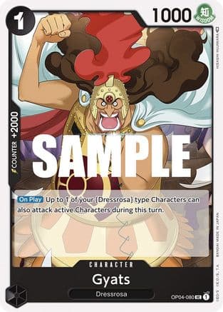 Gyats — Kingdoms of Intrigue One Piece Card Game card by HISASHI HIJIKIMURA