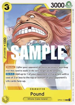 Pound — Kingdoms of Intrigue One Piece Card Game card by HISASHI FUJIWARA