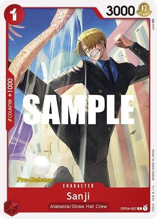 Sanji (007) — Kingdoms of Intrigue Pre-Release Cards