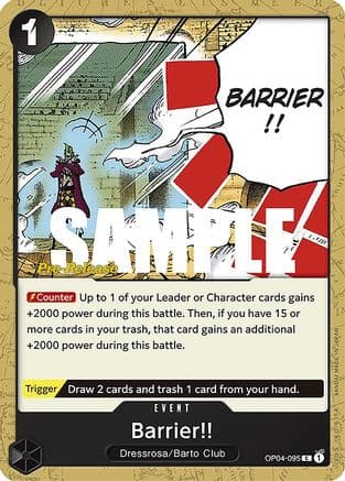 Barrier!! — Kingdoms of Intrigue Pre-Release Cards