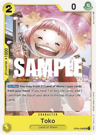 Toko — Kingdoms of Intrigue Pre-Release Cards