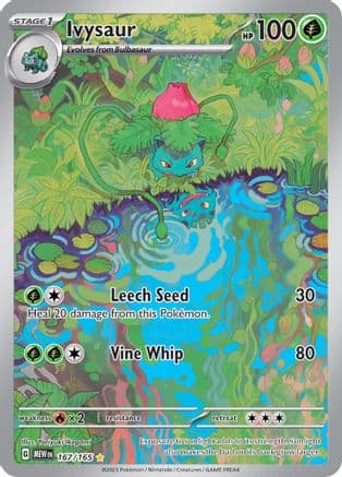 Ivysaur - 167/165 — SV: Scarlet & Violet 151 Pokémon TCG card by Yoriyuki Ikegami