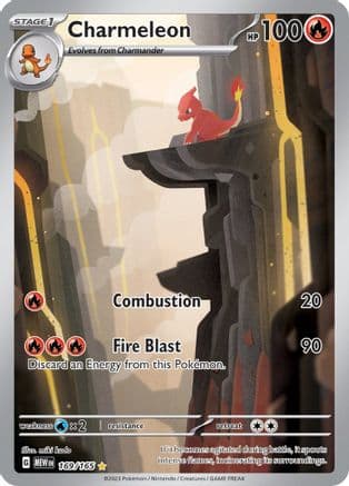 Charmeleon - 169/165 — SV: Scarlet & Violet 151 Pokémon TCG card by miki kudo