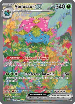 Venusaur ex - 198/165 — Pokémon TCG card