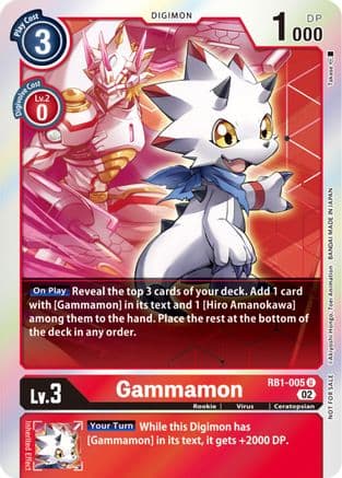 Gammamon - RB1-005 (Resurgence Booster Box Promotion Pack) — Resurgence Booster