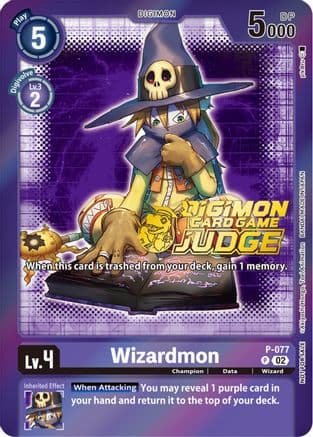 Wizardmon - P-077 (Judge Pack 4) — Digimon Promotion Cards