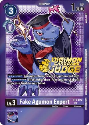 Fake Agumon Expert - BT5-072 (Judge Pack 4) — Battle of Omni
