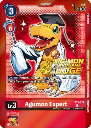 Agumon Expert - BT1-011 (Judge Pack 4) — Release Special Booster 1.0 Digimon Card Game card by Akiyoshi Hongo, Toei Animation