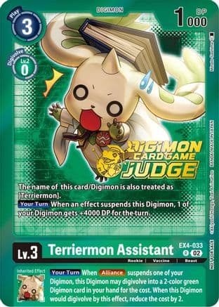 Terriermon Assistant - EX4-033 (Judge Pack 4) — Alternative Being Booster