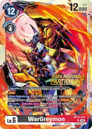 WarGreymon (2023 Regionals Participant) — Across Time