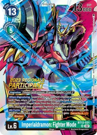 Imperialdramon: Fighter Mode (2023 Regionals Participant) — Across Time