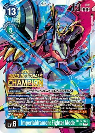 Imperialdramon: Fighter Mode (2023 Regionals Champion) — Digimon Card Game card