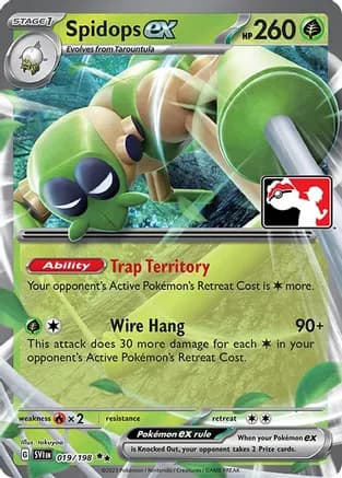 Spidops ex - 019/198 — Prize Pack Series Cards Pokémon TCG card by takuyoa