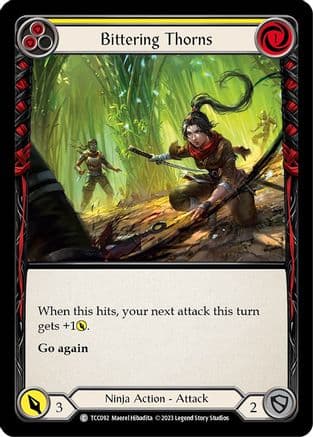 Bittering Thorns (Yellow) — Round the Table: TCCxLSS Flesh and Blood card by Maerel Hibadita