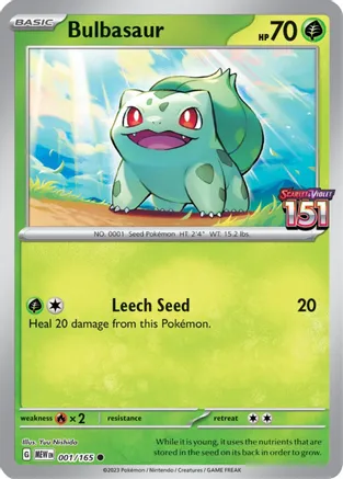 Bulbasaur - 001/165 (Best Buy Exclusive) — Miscellaneous Cards & Products