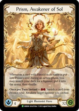 Prism, Awakener of Sol - HER086 — Flesh and Blood: Promo Cards