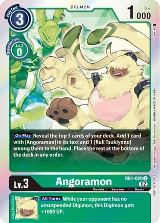 Angoramon (Resurgence Booster Box Promotion Pack) — Resurgence Booster Digimon Card Game card by Akiyoshi Hongō, Toei Animation