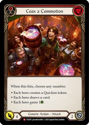 Coax a Commotion — Round the Table: TCCxLSS Flesh and Blood card by Jessada Sutthi