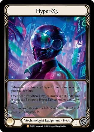 Hyper-X3 (Extended Art) — Bright Lights Flesh and Blood card by soyameii