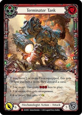 Terminator Tank (Extended Art) — Bright Lights Flesh and Blood card by Simon Dominic