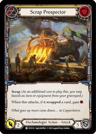 Scrap Prospector (Yellow) — Bright Lights Flesh and Blood card by Yugin Maffioli