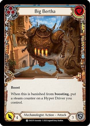 Big Bertha (Blue) — Bright Lights Flesh and Blood card by Ausonia