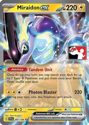 Miraidon ex - 081/198 — Prize Pack Series Cards Pokémon TCG card by Hasuno