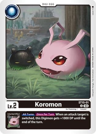 Koromon — Starter Deck 15: Dragon of Courage Digimon Card Game card by sasasi