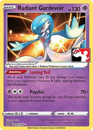Radiant Gardevoir - 069/196 — Prize Pack Series Cards Pokémon TCG card by Ryuta Fuse