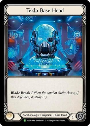 Teklo Base Head - LGS186 — Flesh and Blood: Promo Cards
