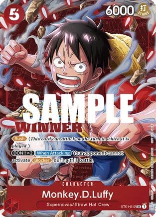 Monkey.D.Luffy (Winner Pack Vol. 5) — One Piece Promotion Cards