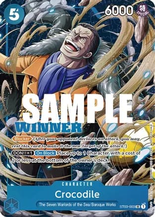 Crocodile (Winner Pack Vol. 5) — One Piece Promotion Cards