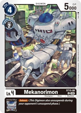 Mekanorimon — Starter Deck 15: Dragon of Courage Digimon Card Game card by Akiyoshi Honga, Toei Animation