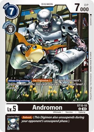 Andromon — Starter Deck 15: Dragon of Courage Digimon Card Game card by GOSSAN