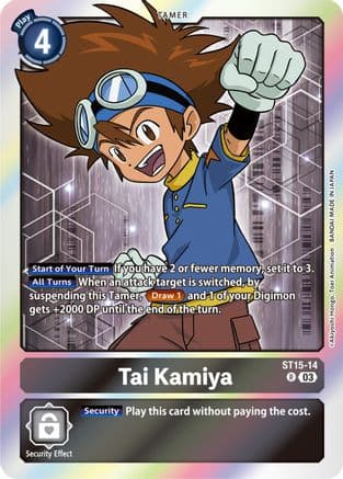 Tai Kamiya — Digimon Card Game card