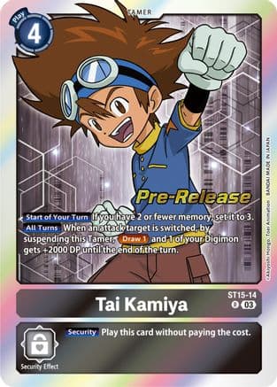 Tai Kamiya — Digimon Card Game card