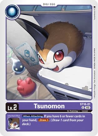 Tsunomon — Starter Deck 16: Wolf of Friendship Digimon Card Game card by Tonamikanji