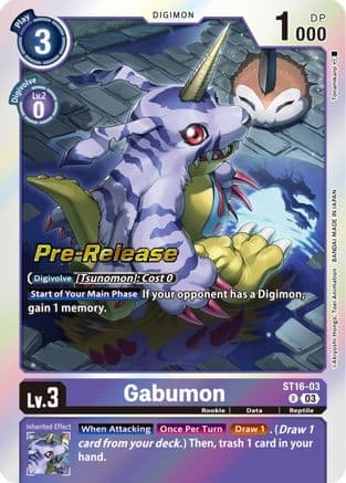 Gabumon — Digimon Card Game card
