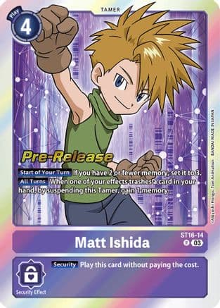 Matt Ishida — Digimon Card Game card