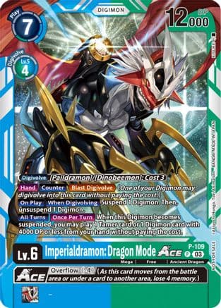 Imperialdramon: Dragon Mode ACE - P-109 (NYCC 2023 Demo Deck) — Digimon Demo Deck Exclusive Cards Digimon Card Game card by KISUKE