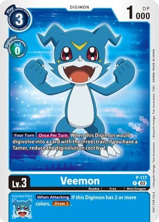 Veemon - P-117 (NYCC 2023 Demo Deck) — Digimon Demo Deck Exclusive Cards