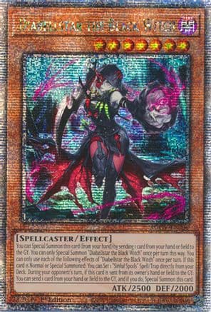 Diabellstar the Black Witch (Quarter Century Secret Rare) — Yu-Gi-Oh! card