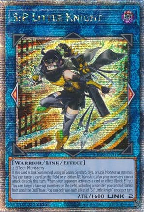 S:P Little Knight (Quarter Century Secret Rare) — Yu-Gi-Oh! card